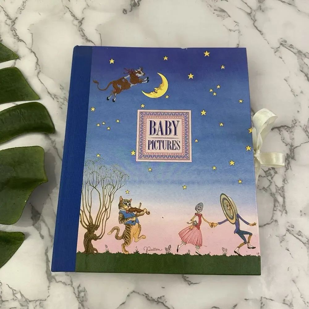 Michel Publishing Vintage 90s Baby Photo Album Book Nursery Rhyme Illustrated